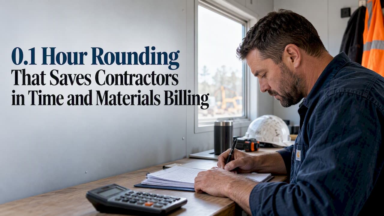 0.1 Hour Rounding That Saves Contractors in Time and Materials Billing